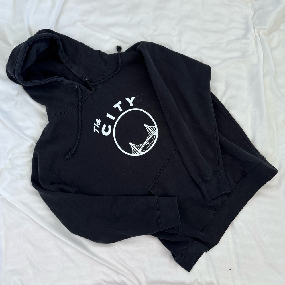 The City Black Graphic Hoodie